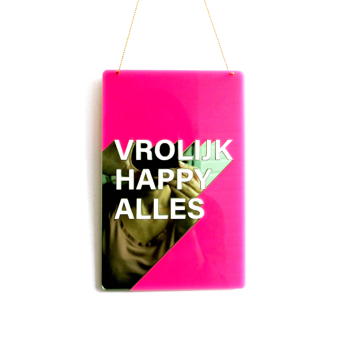 Kersthanger Vrolijk Happy Alles